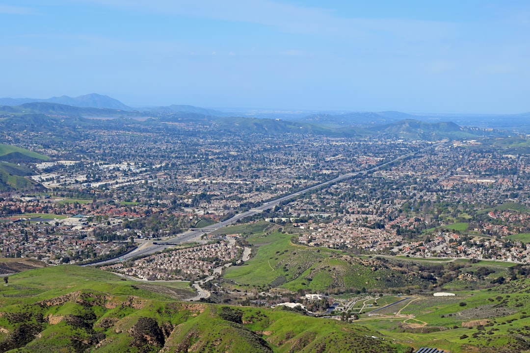 a view of a city from a high point of view